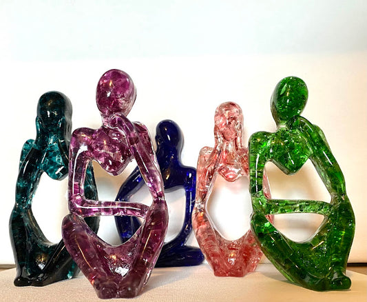 New Recycled Glass Art Figurines