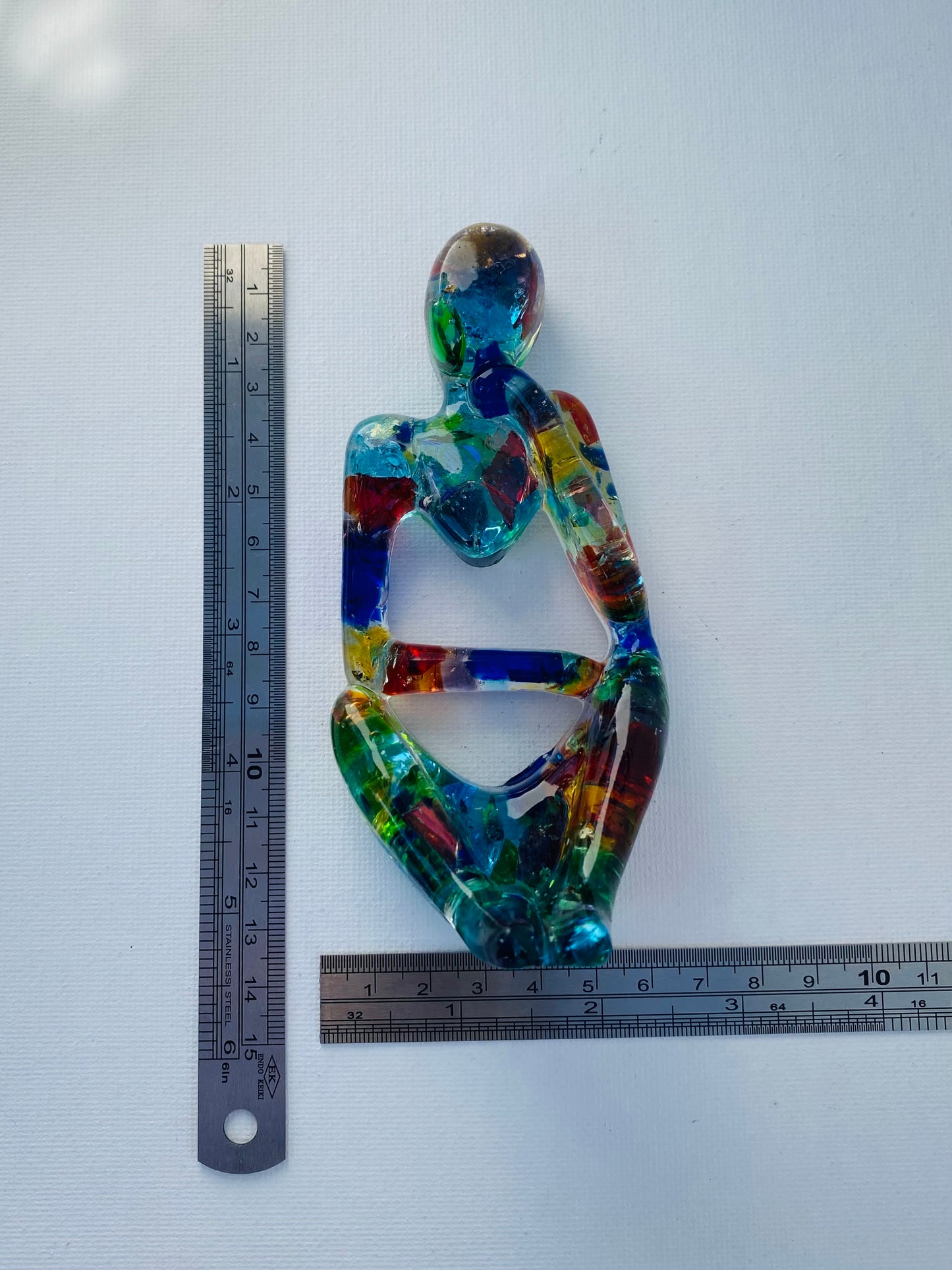 Rainbow of Color - Recycled Glass Figurine