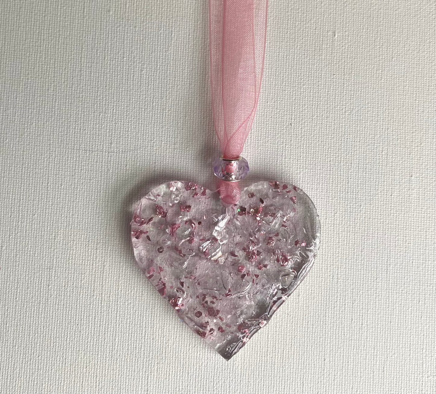 Princess Pink Perfectly Imperfect Heart with Heart Ornament