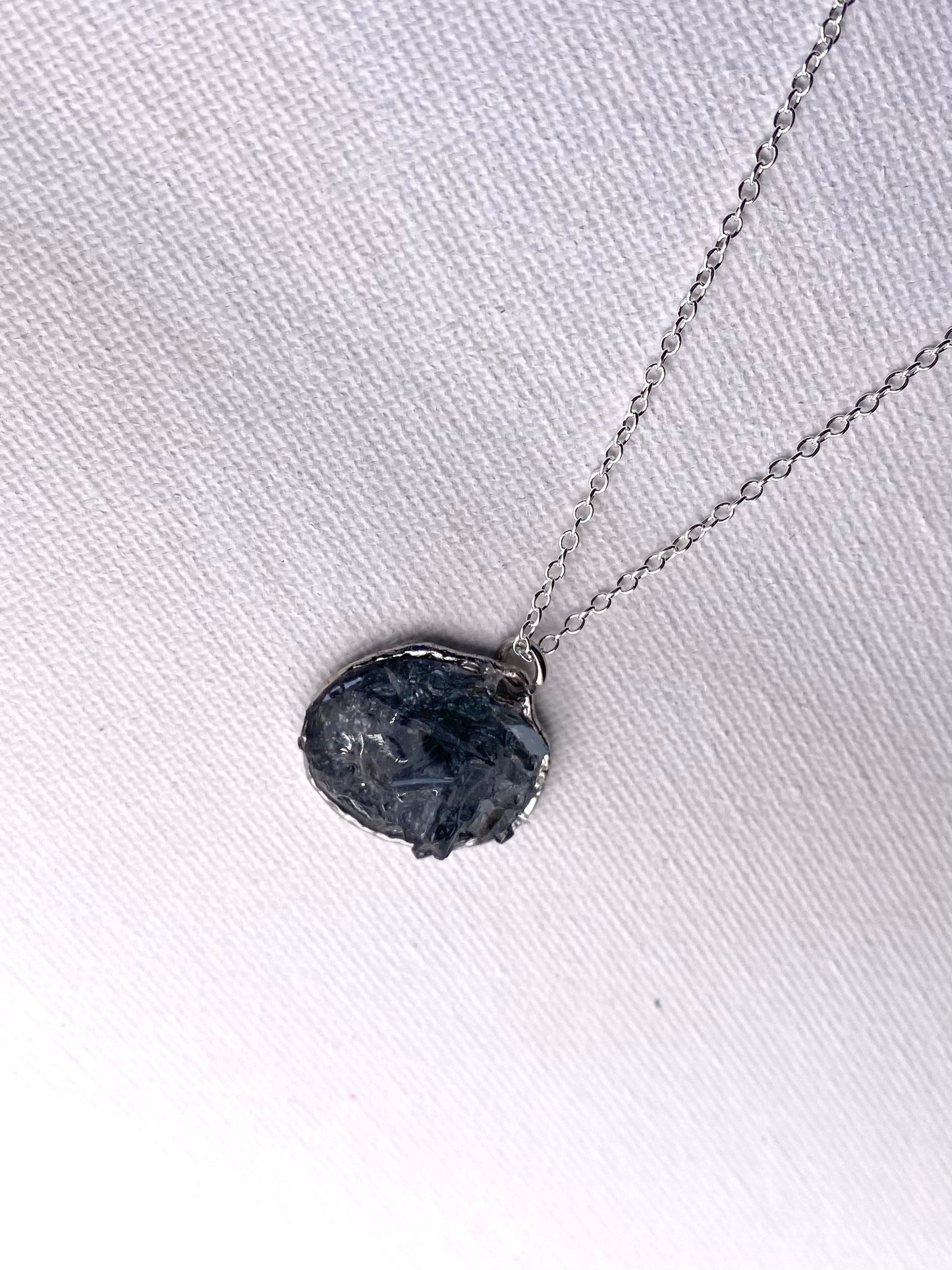 Simple Shades of Gray Necklace - Small Pendant