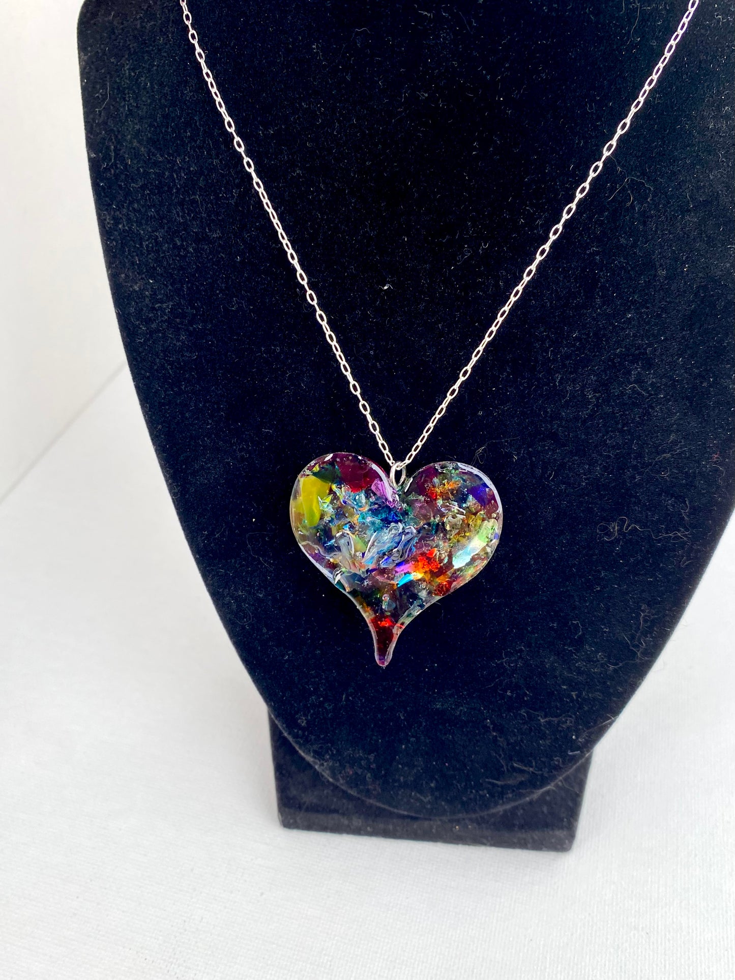 Spectrum of Color Perfectly Imperfect Heart Necklace