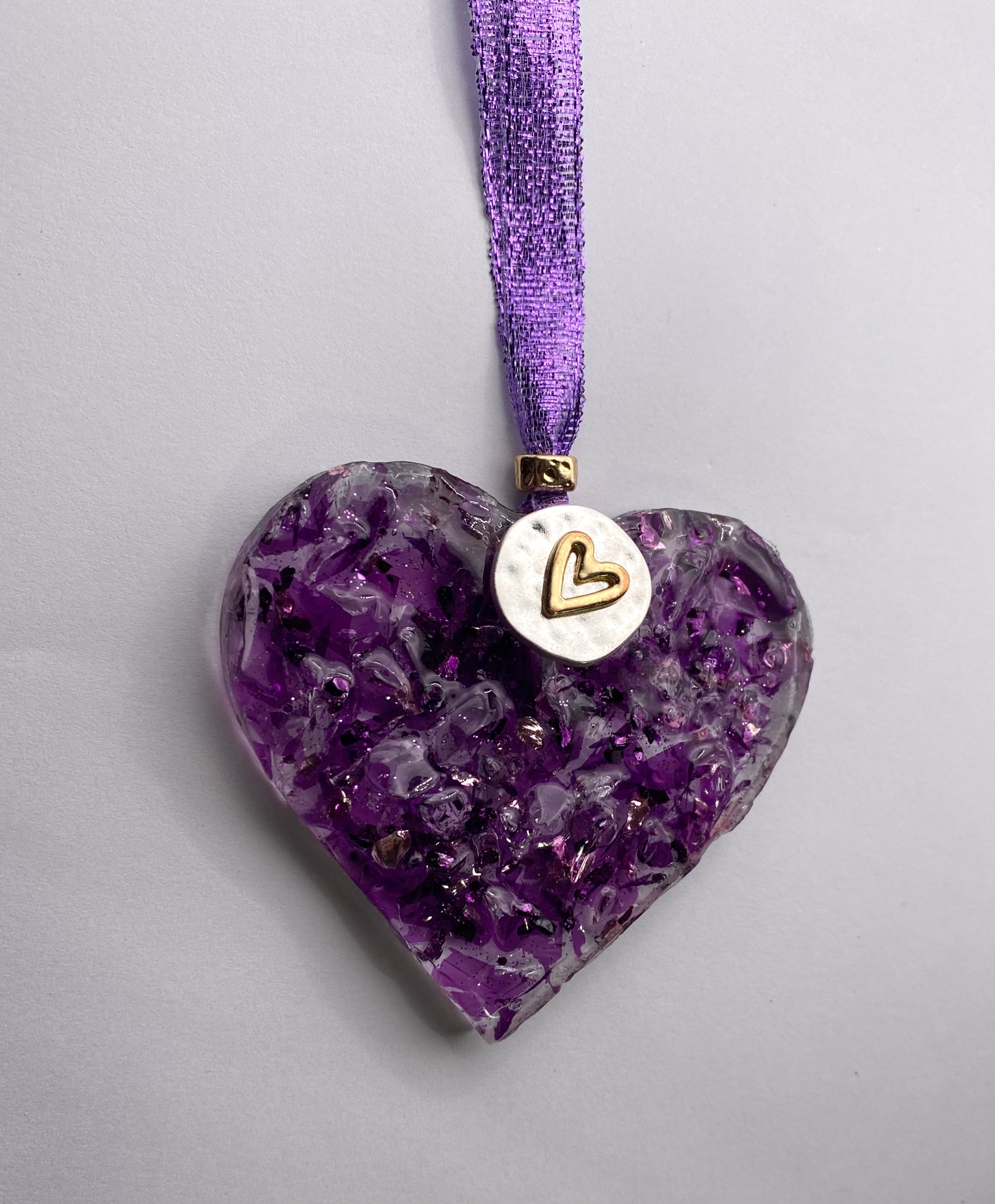 Unique, handmade, affordable gift for a loved one. Beautiful glass heart gift.