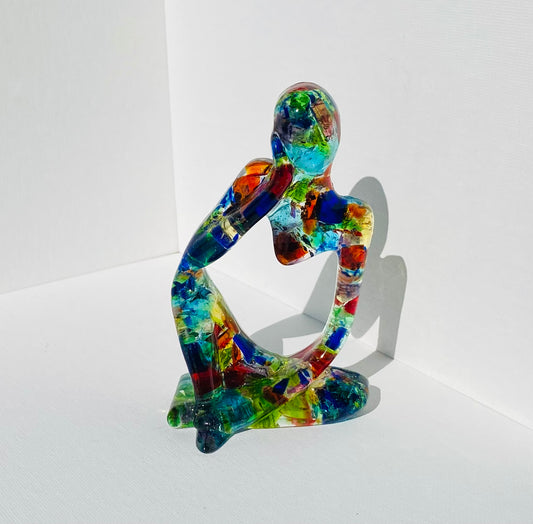 Spectrum of Color - Autism Awareness - Recycled Glass Figurine