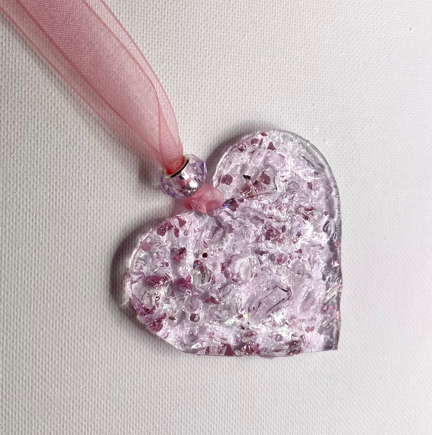 Princess Pink Perfectly Imperfect Heart with Heart Ornament