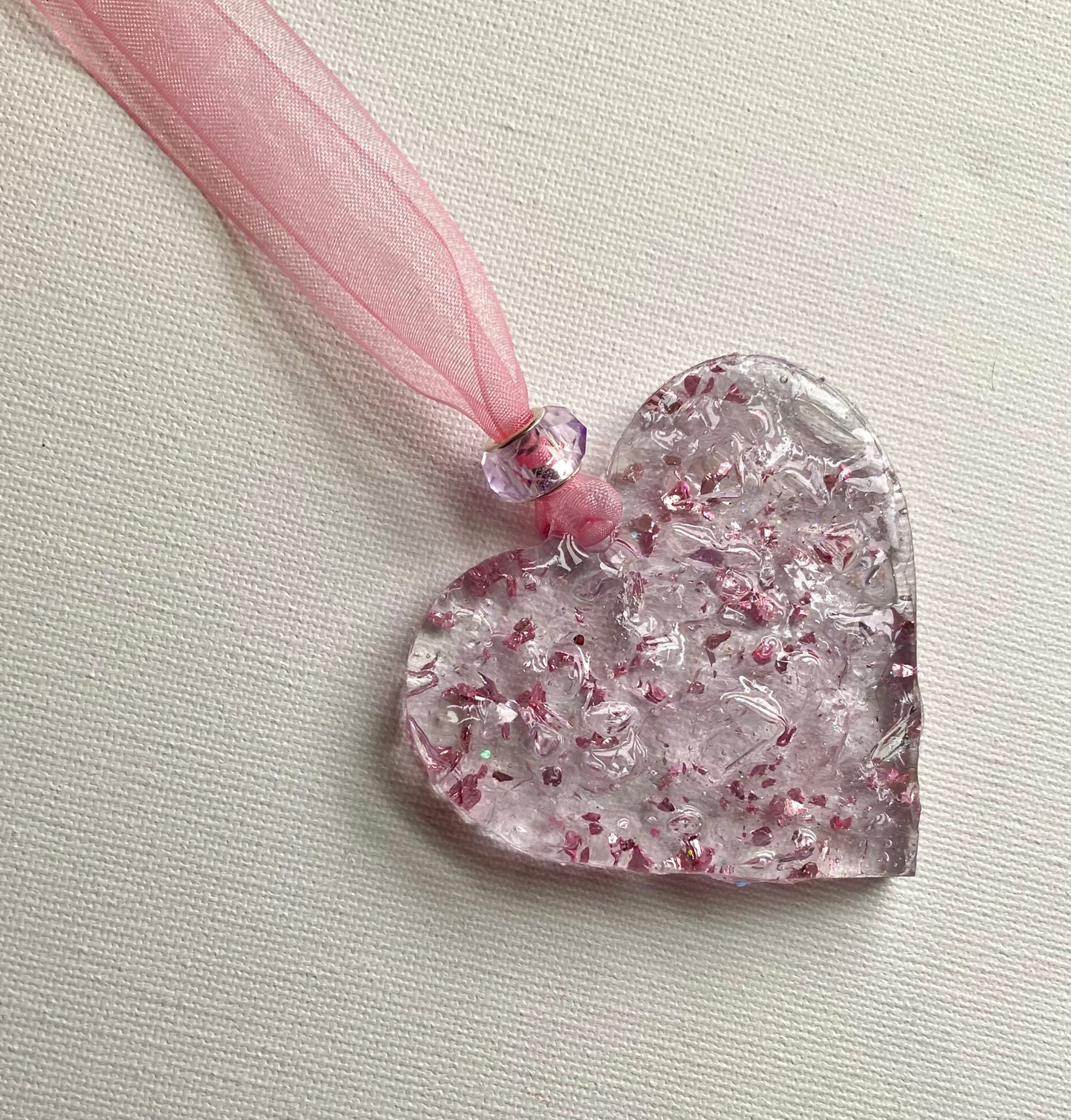 Princess Pink Perfectly Imperfect Heart with Heart Ornament