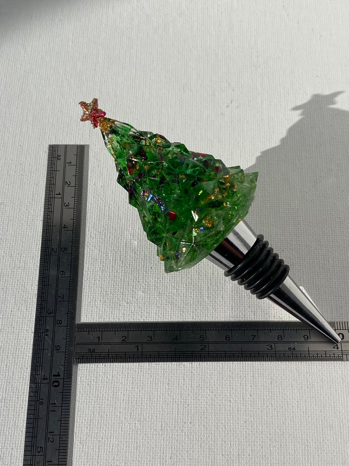 Christmas Tree Bottle Stopper - Holiday Gift