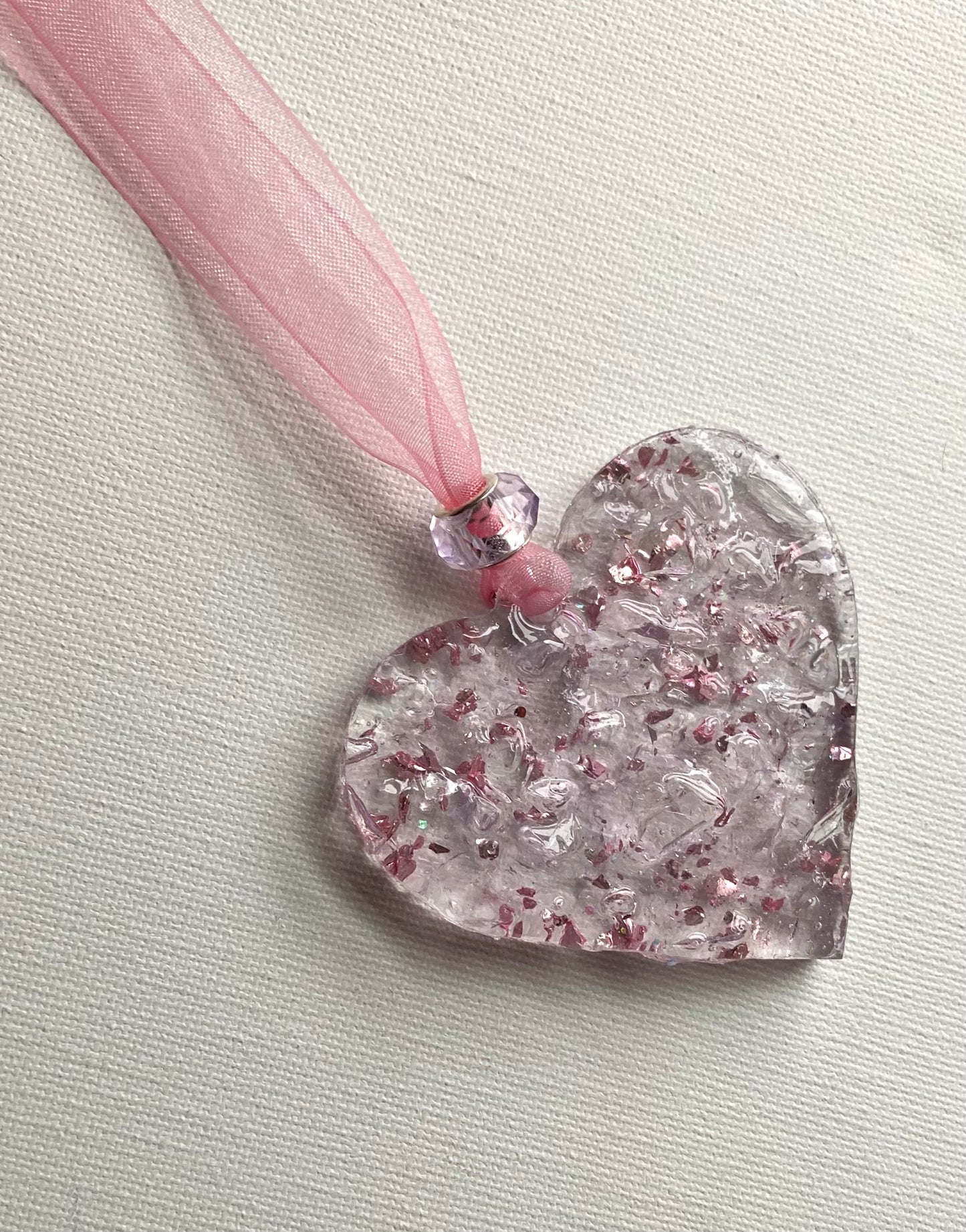 Princess Pink Perfectly Imperfect Heart with Heart Ornament