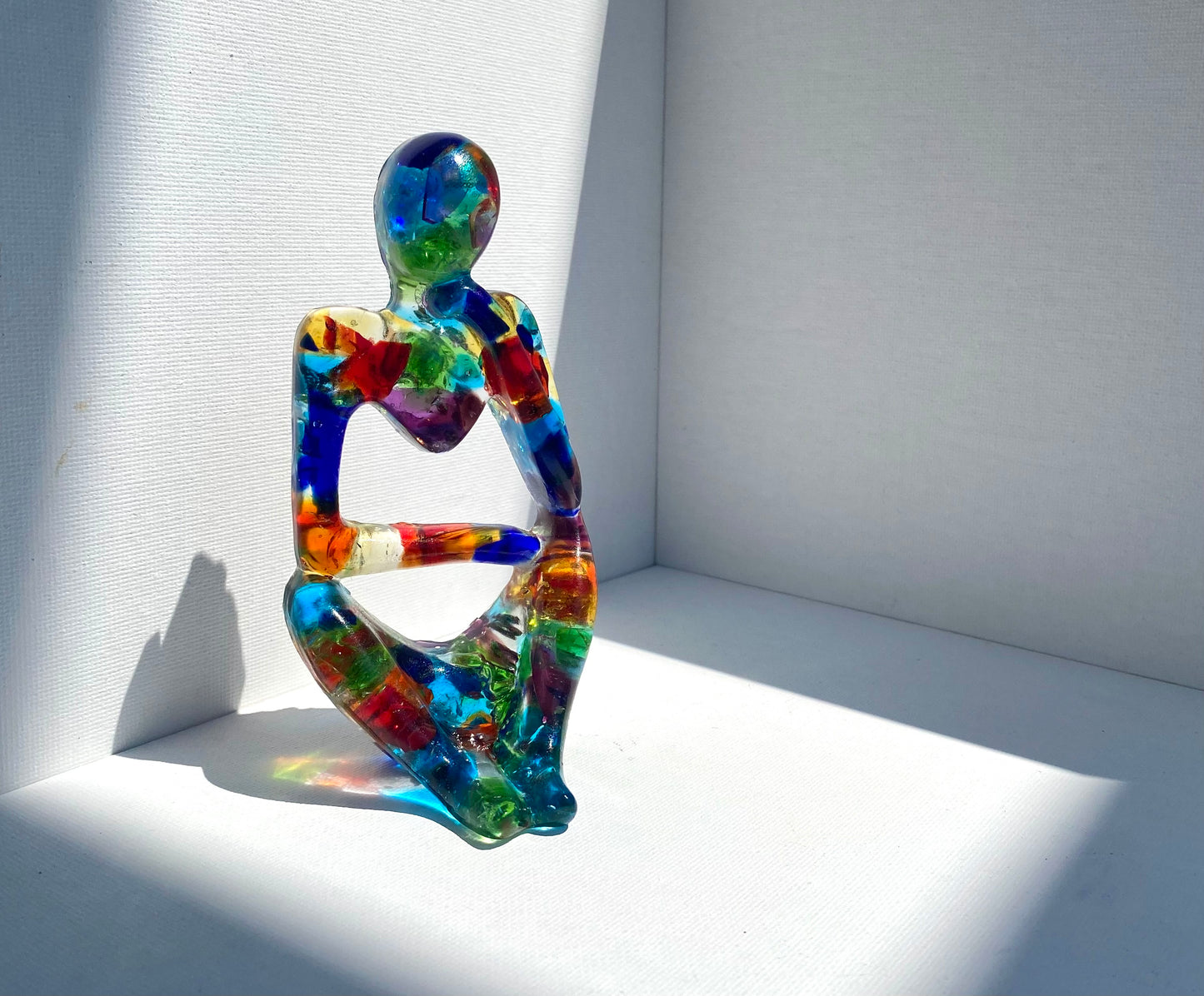 Rainbow of Color - Recycled Glass Figurine