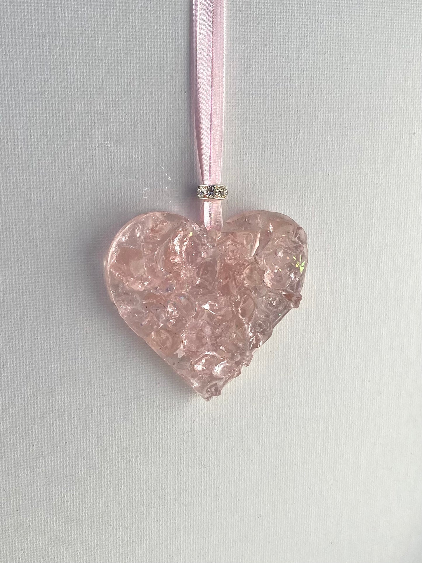 Princess Pink Perfectly Imperfect Heart with Heart Ornament