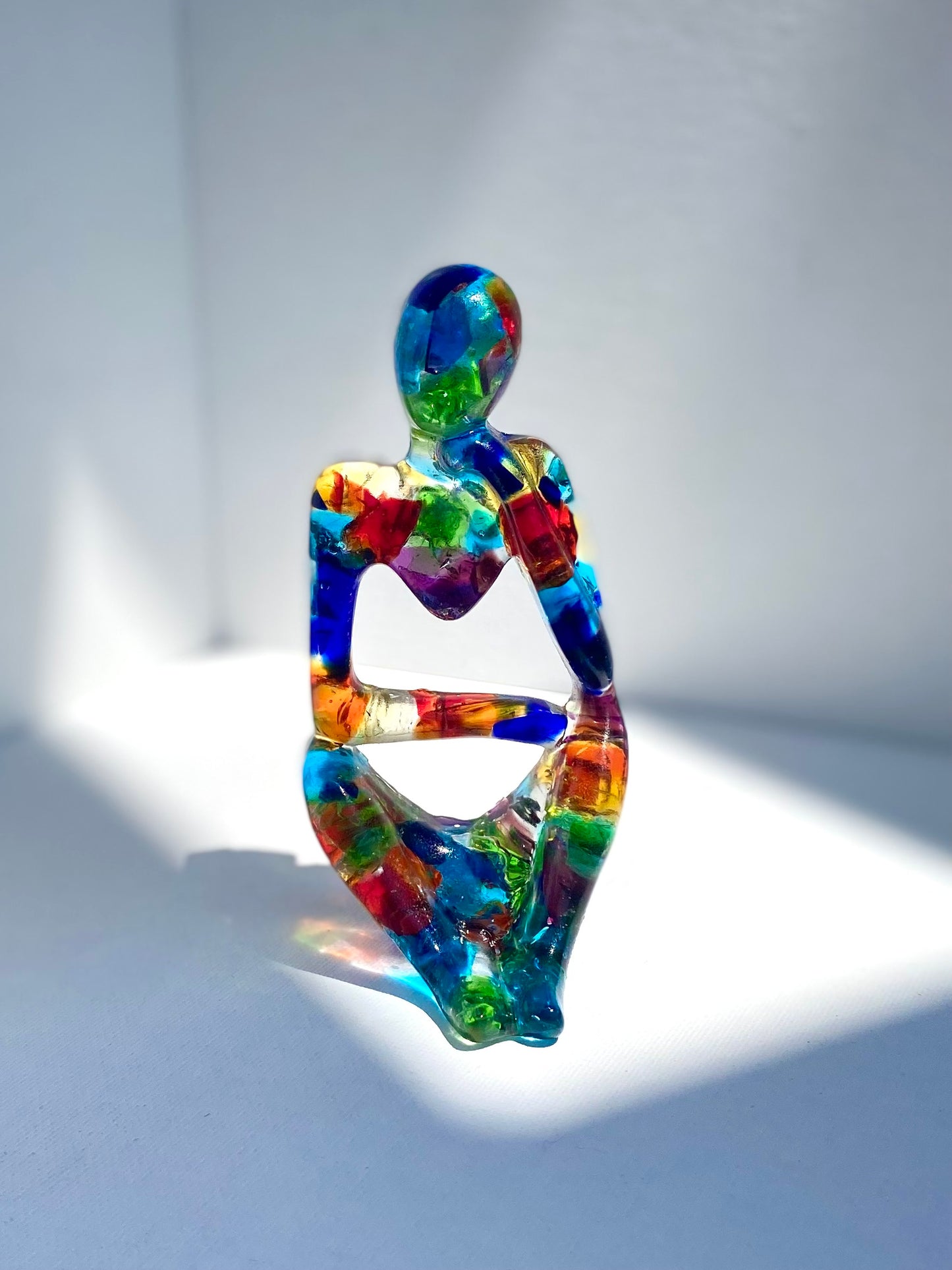 Rainbow of Color - Recycled Glass Figurine