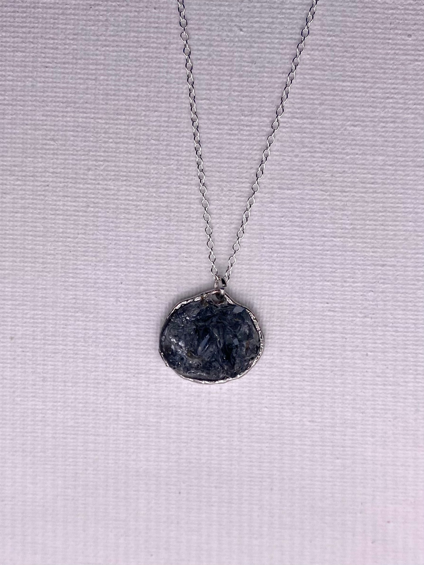 Simple Shades of Gray Necklace - Small Pendant