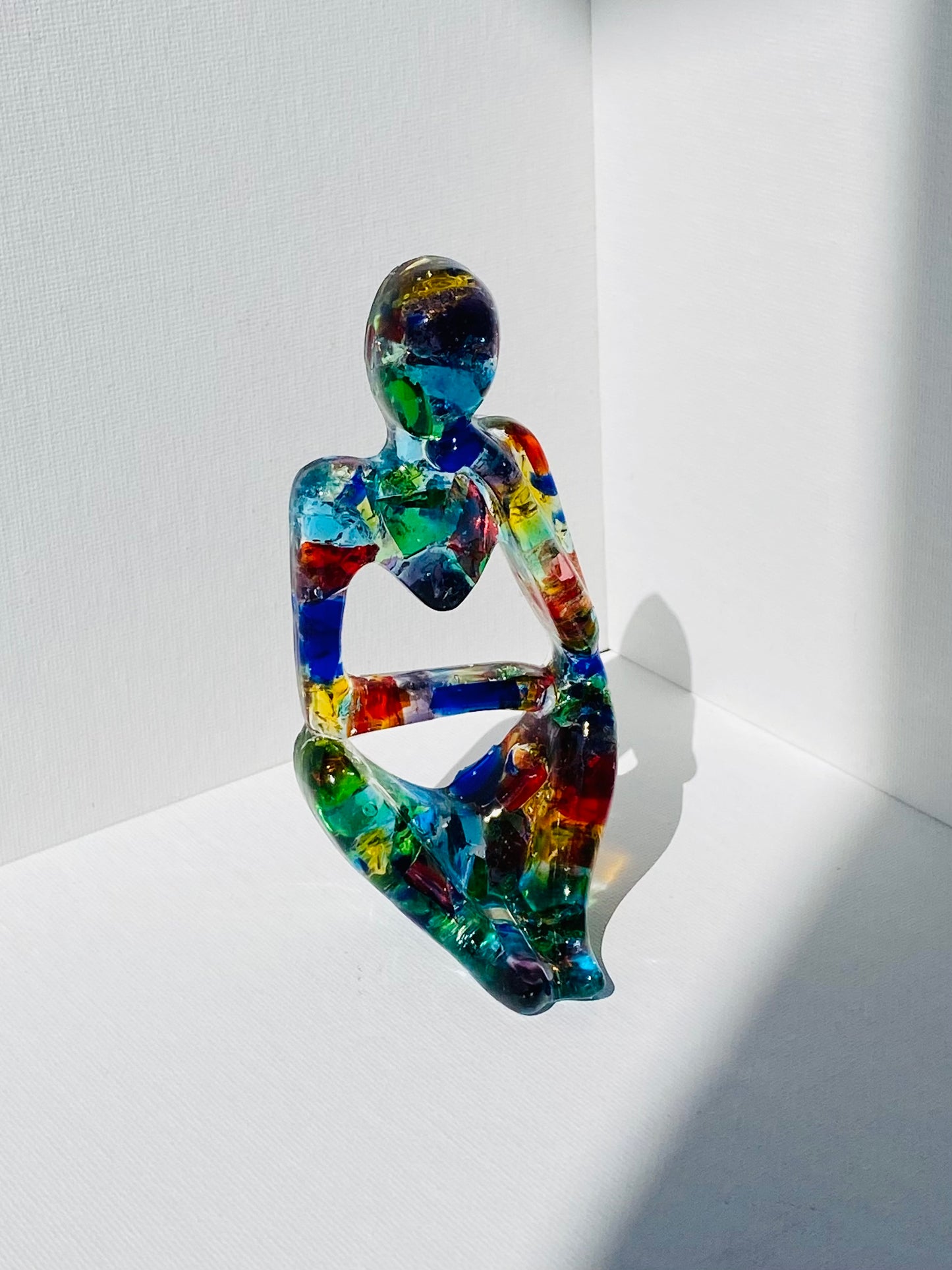 Rainbow of Color - Recycled Glass Figurine