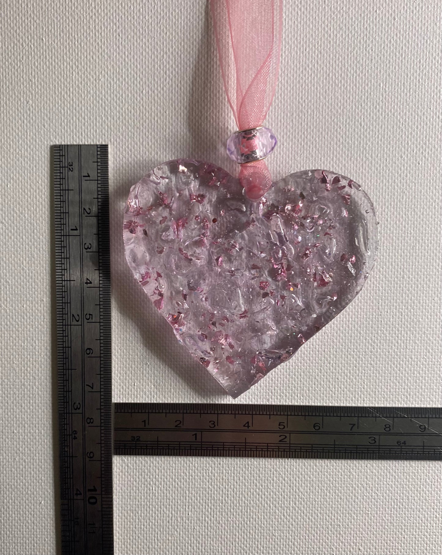 Princess Pink Perfectly Imperfect Heart with Heart Ornament