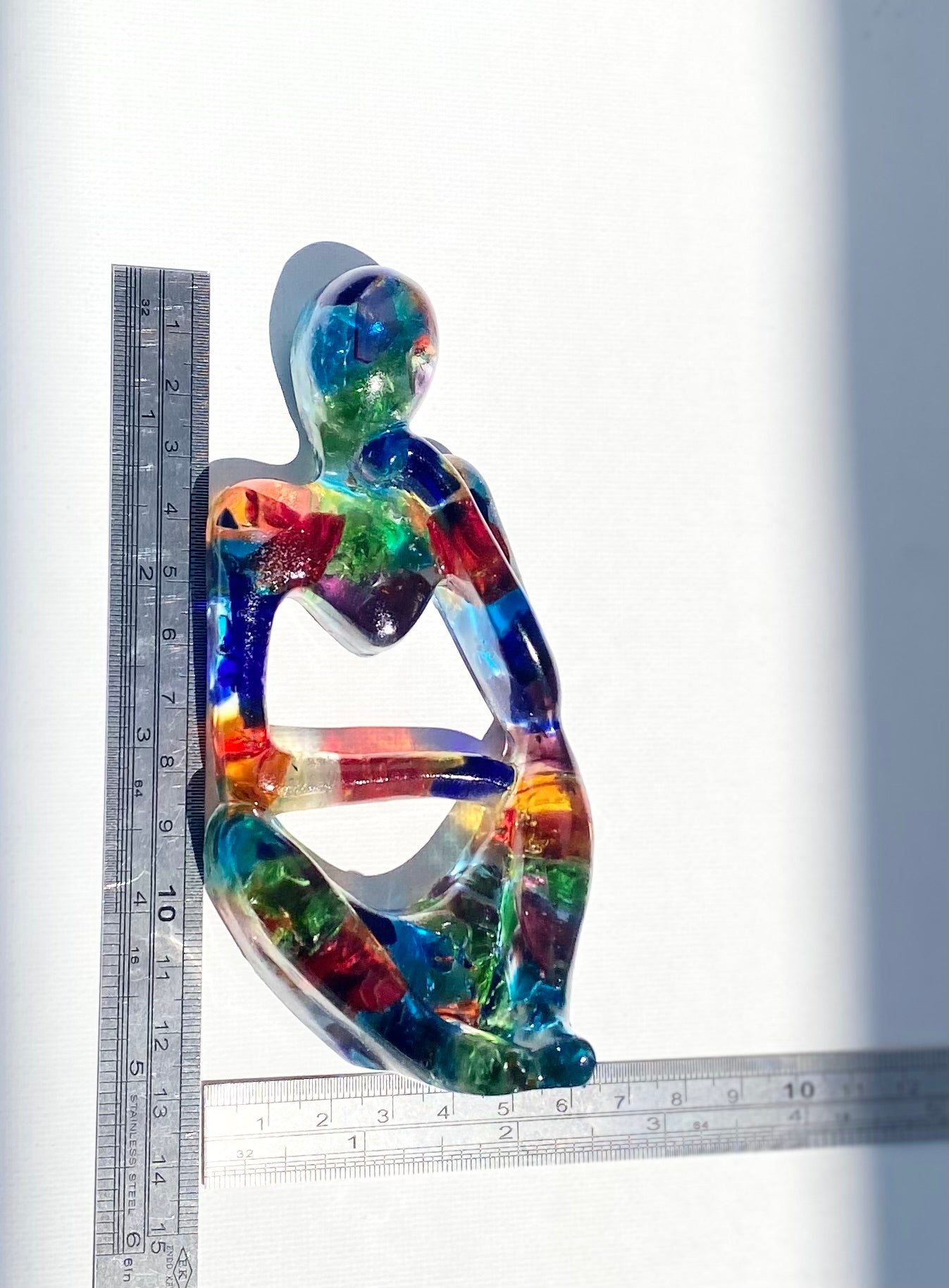 Rainbow of Color - Recycled Glass Figurine