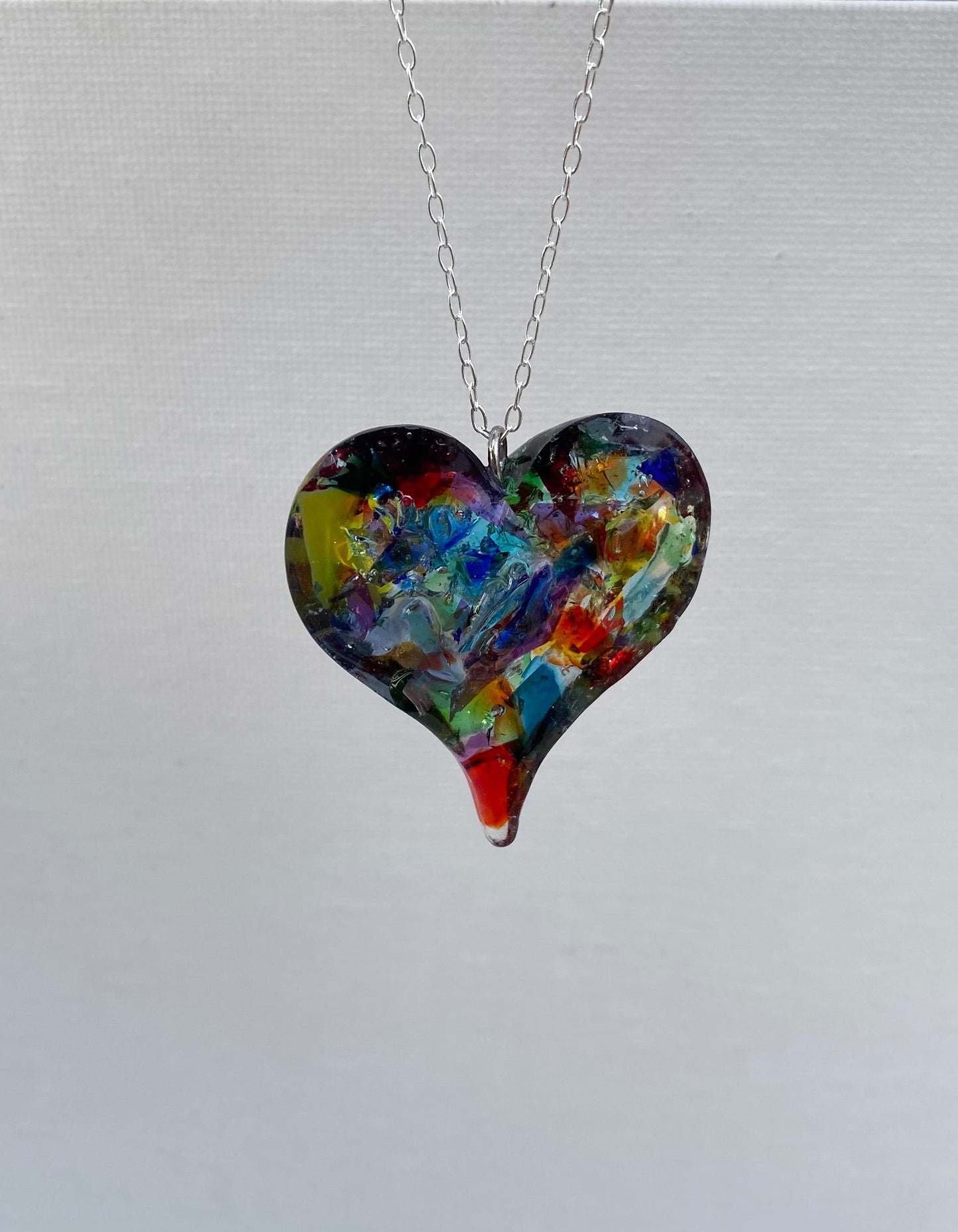 Spectrum of Color Perfectly Imperfect Heart Necklace