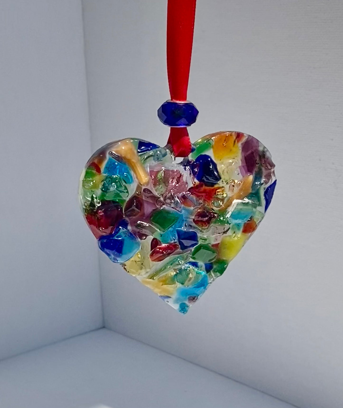 Spectrum of Color Perfectly Imperfect Heart Ornament