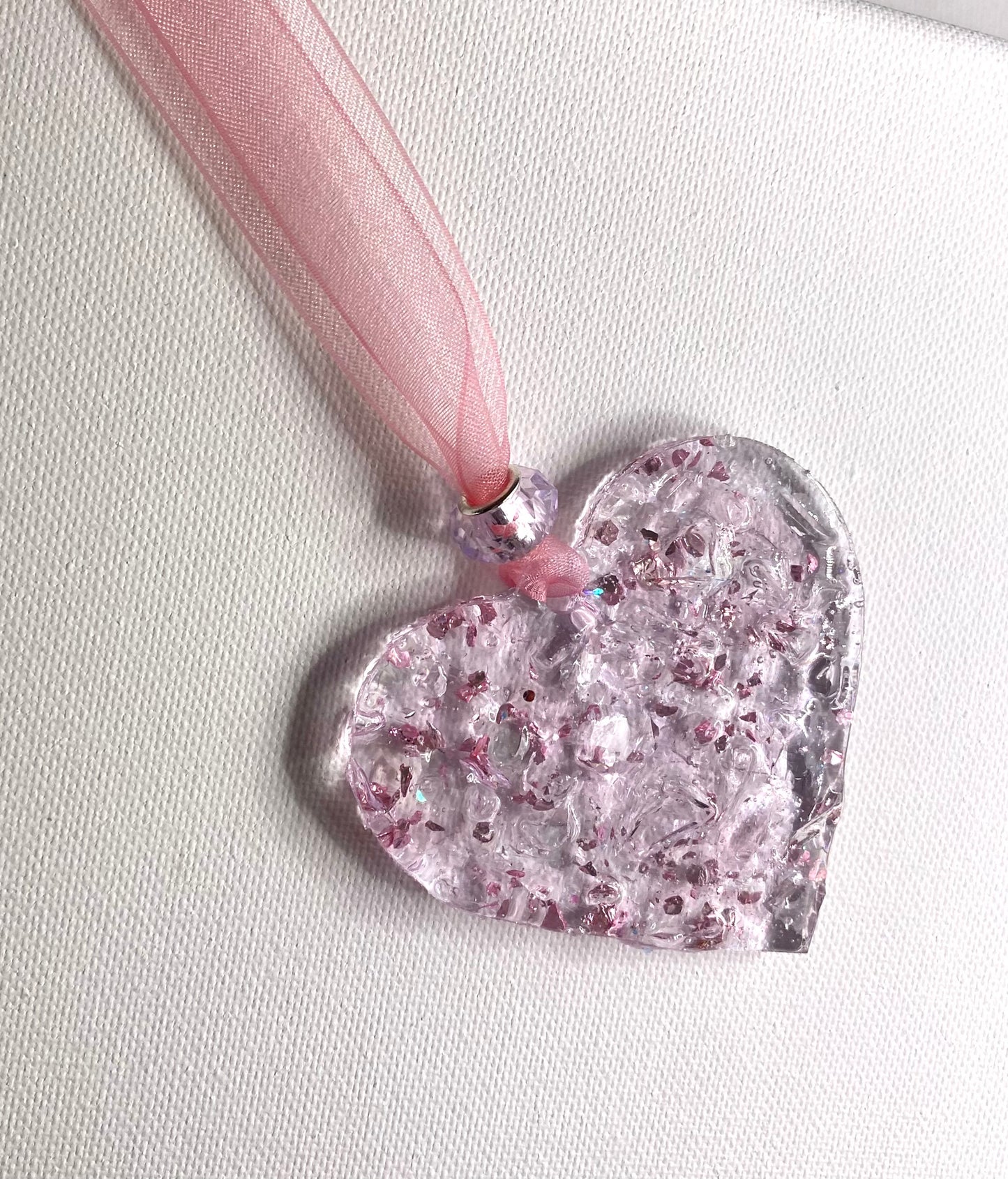 Princess Pink Perfectly Imperfect Heart with Heart Ornament