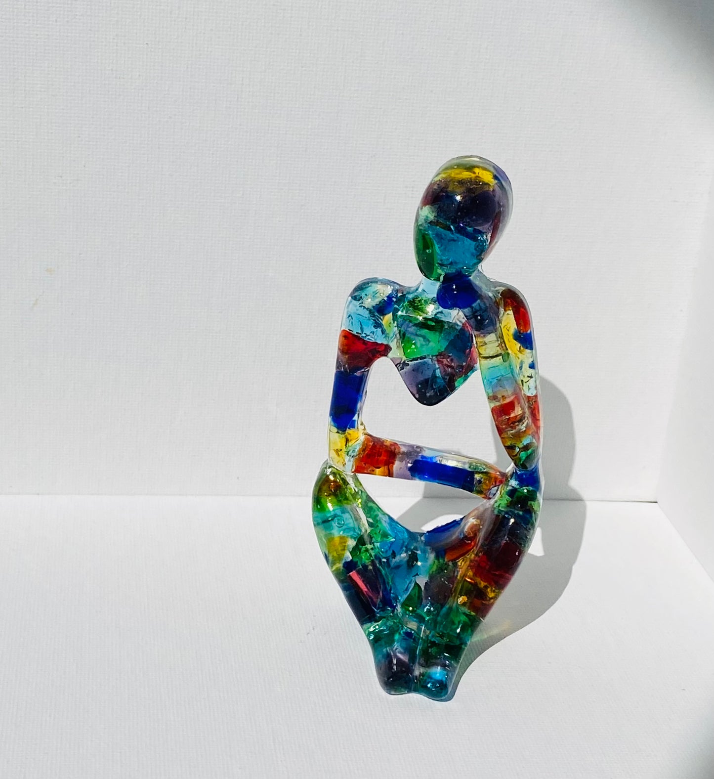 Rainbow of Color - Recycled Glass Figurine