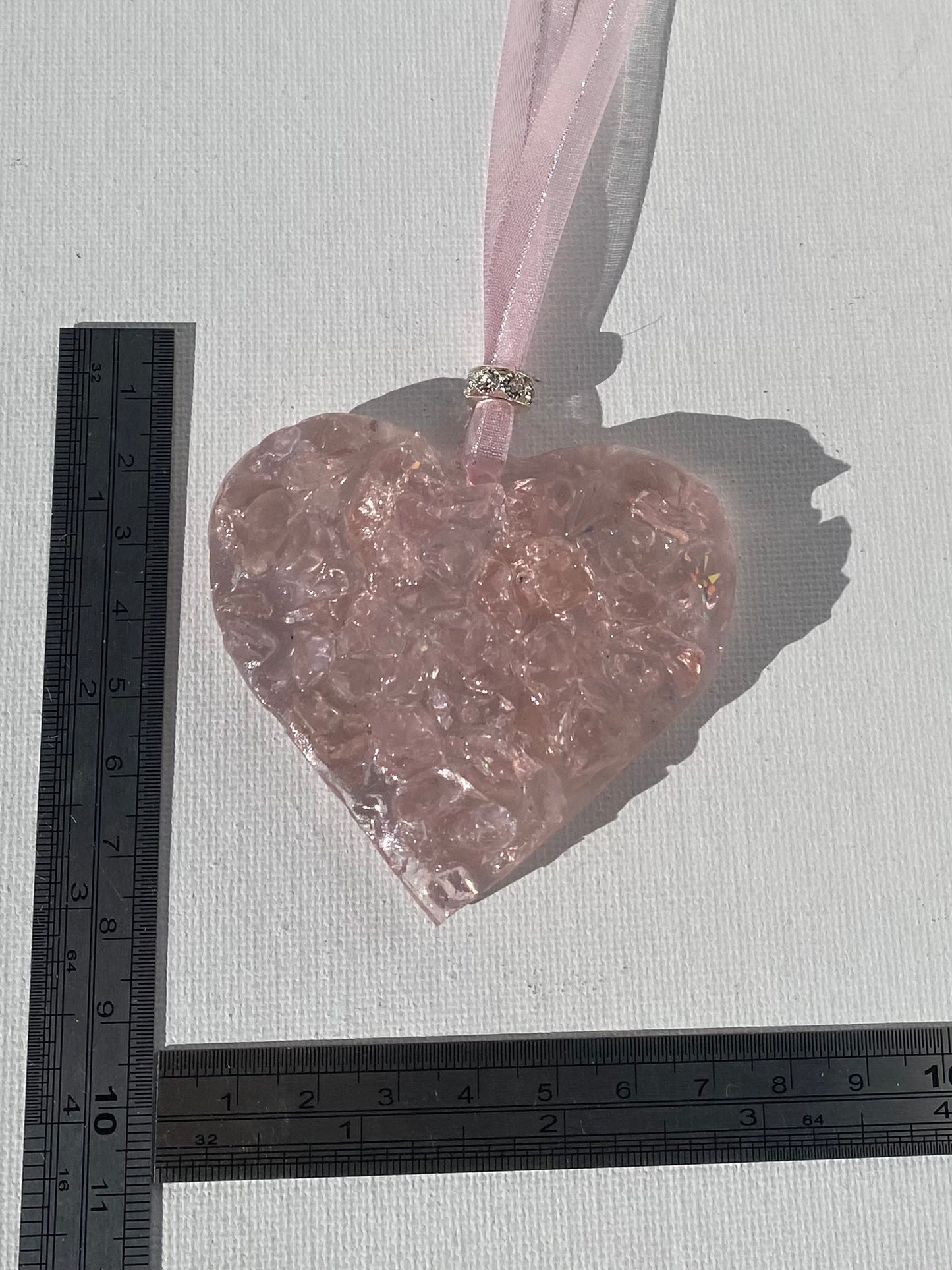 Princess Pink Perfectly Imperfect Heart with Heart Ornament