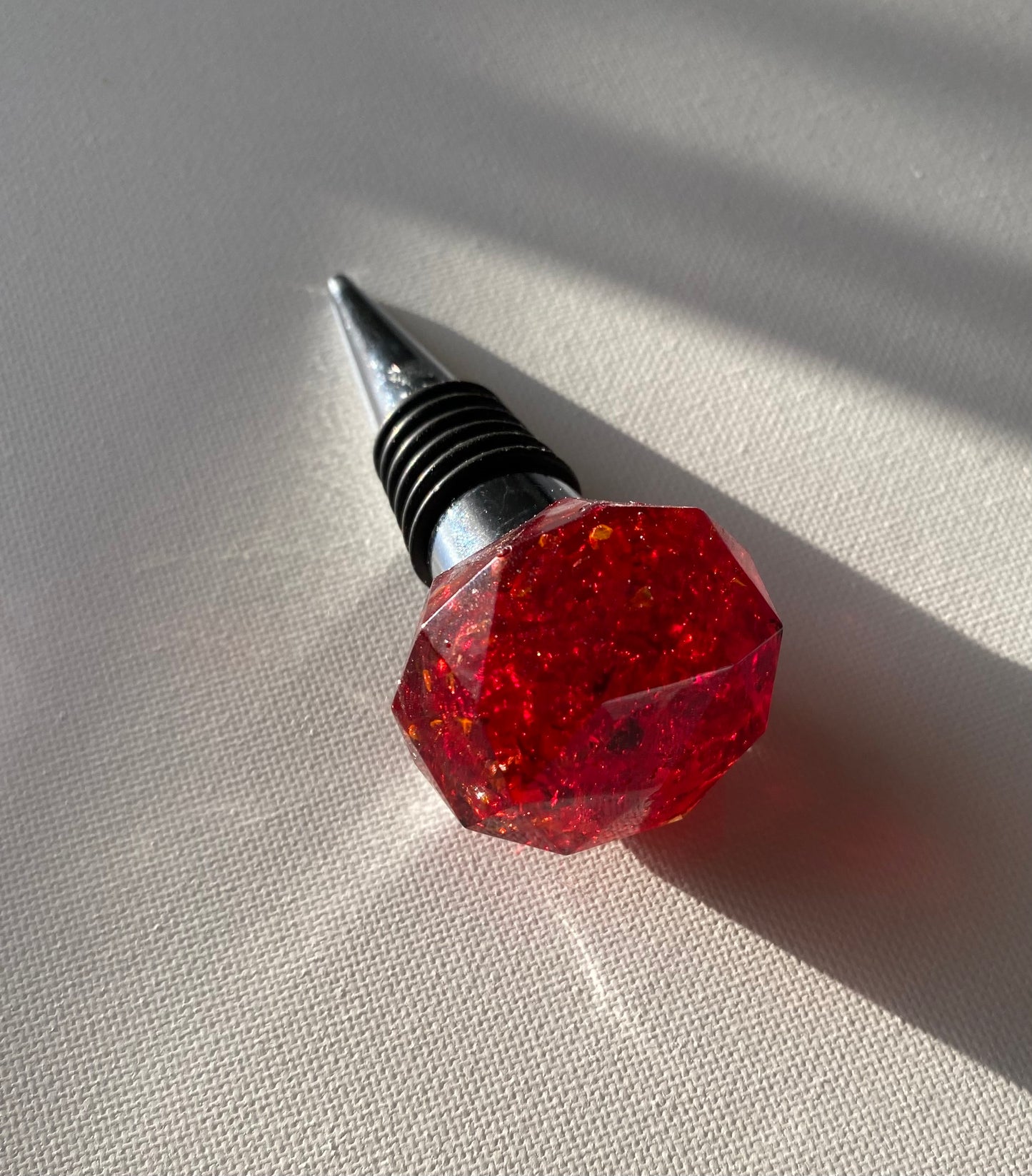 Ruby Red Bottle Stopper - Medium