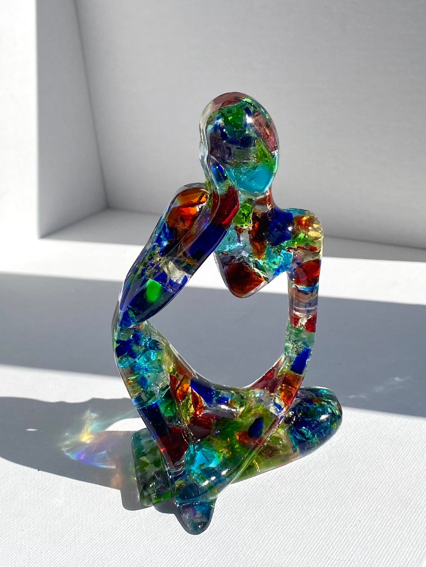 Spectrum of Color - Autism Awareness - Recycled Glass Figurine