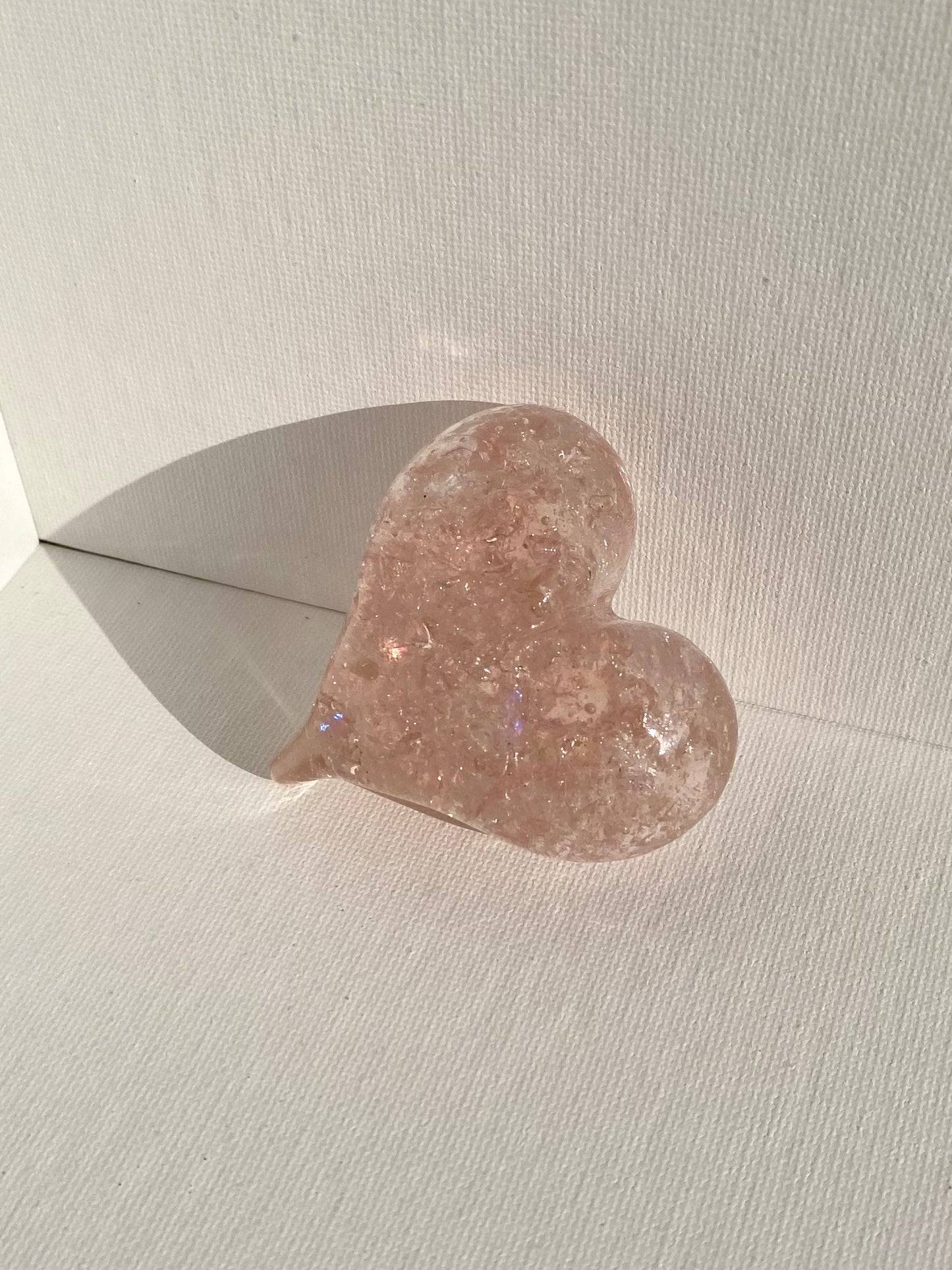 Baby Pink Perfectly Imperfect Heart Paperweight - Medium