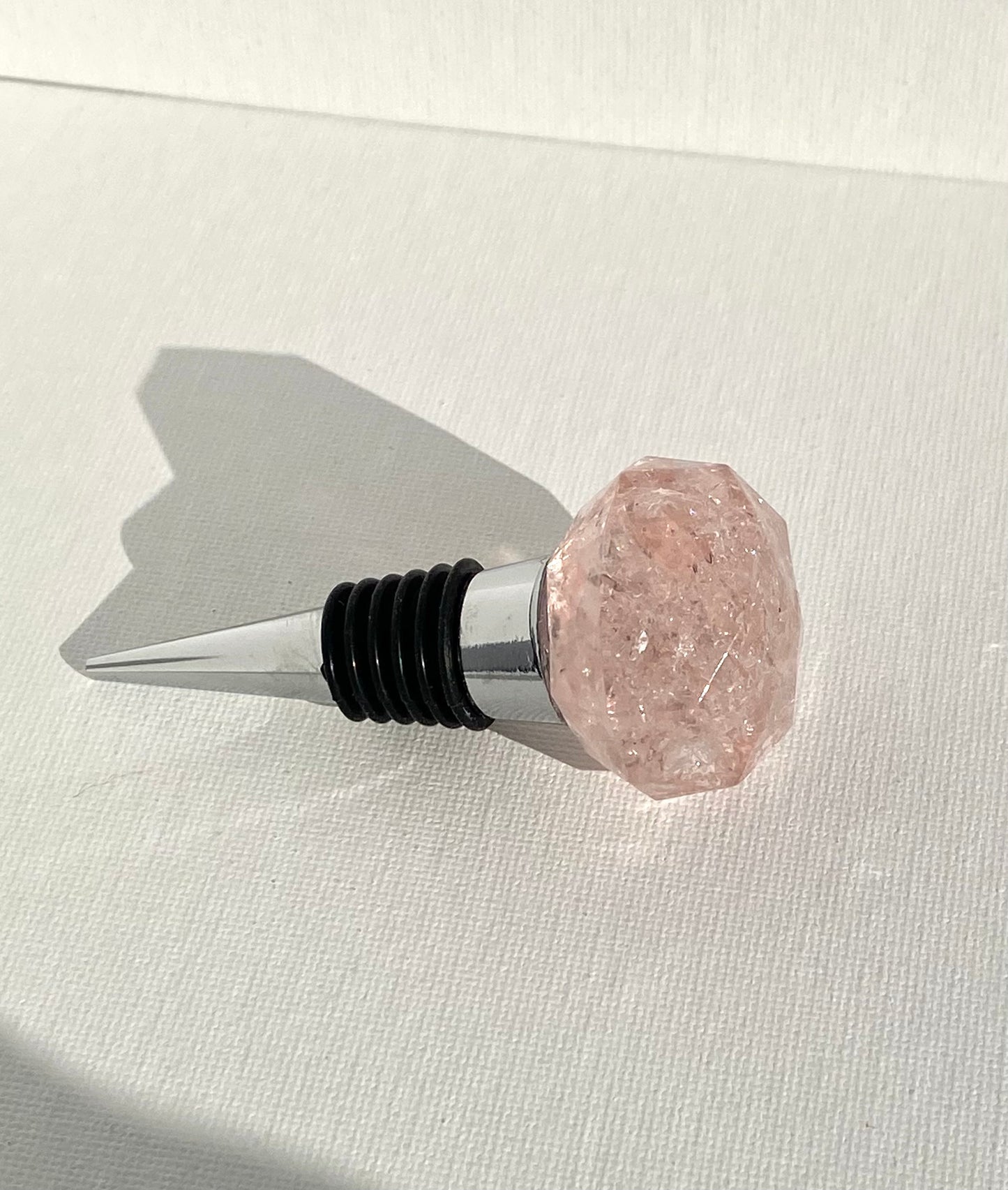 Baby Pink Wine Bottle Topper - Small