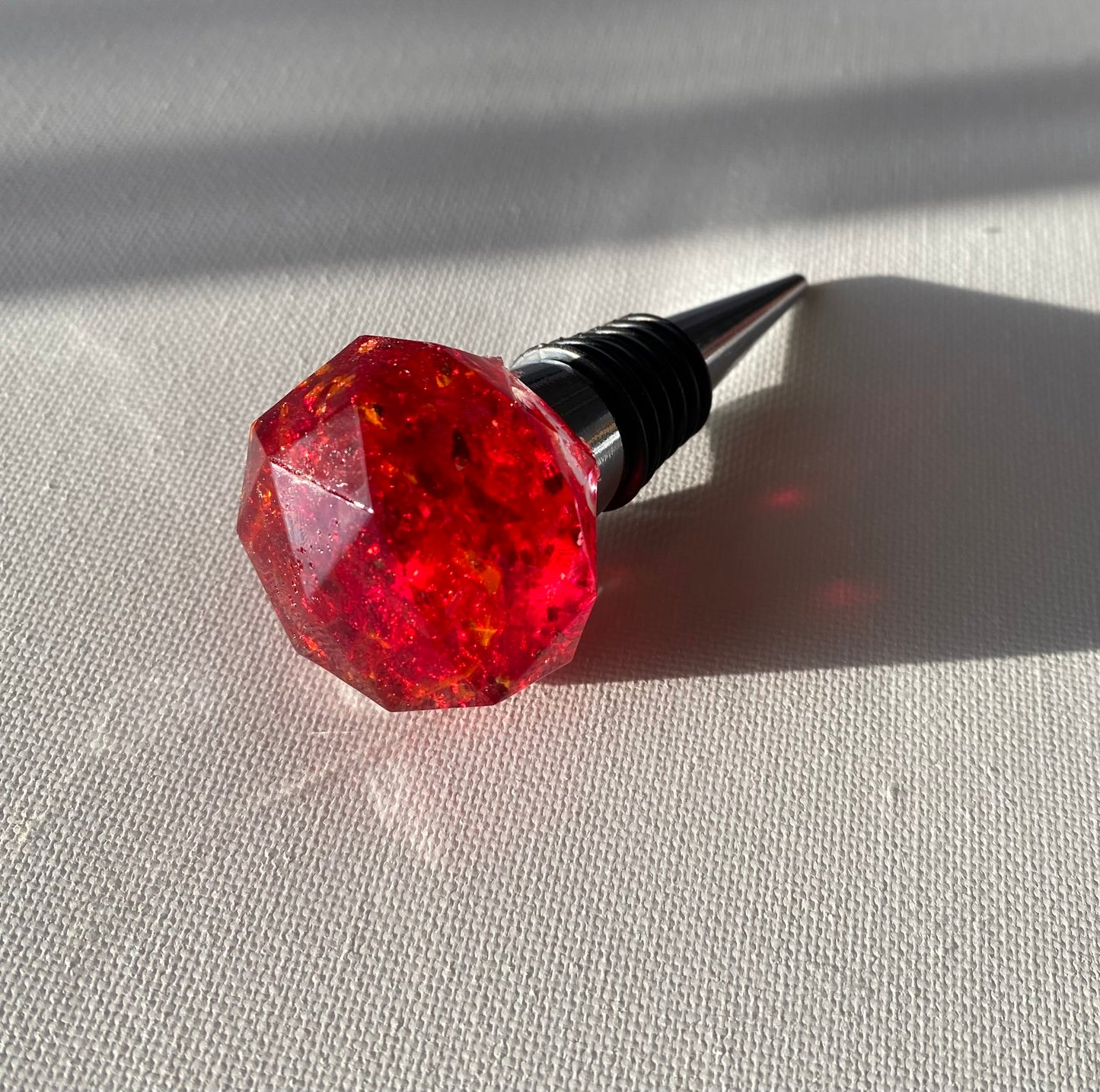 Ruby Red Bottle Stopper - Medium