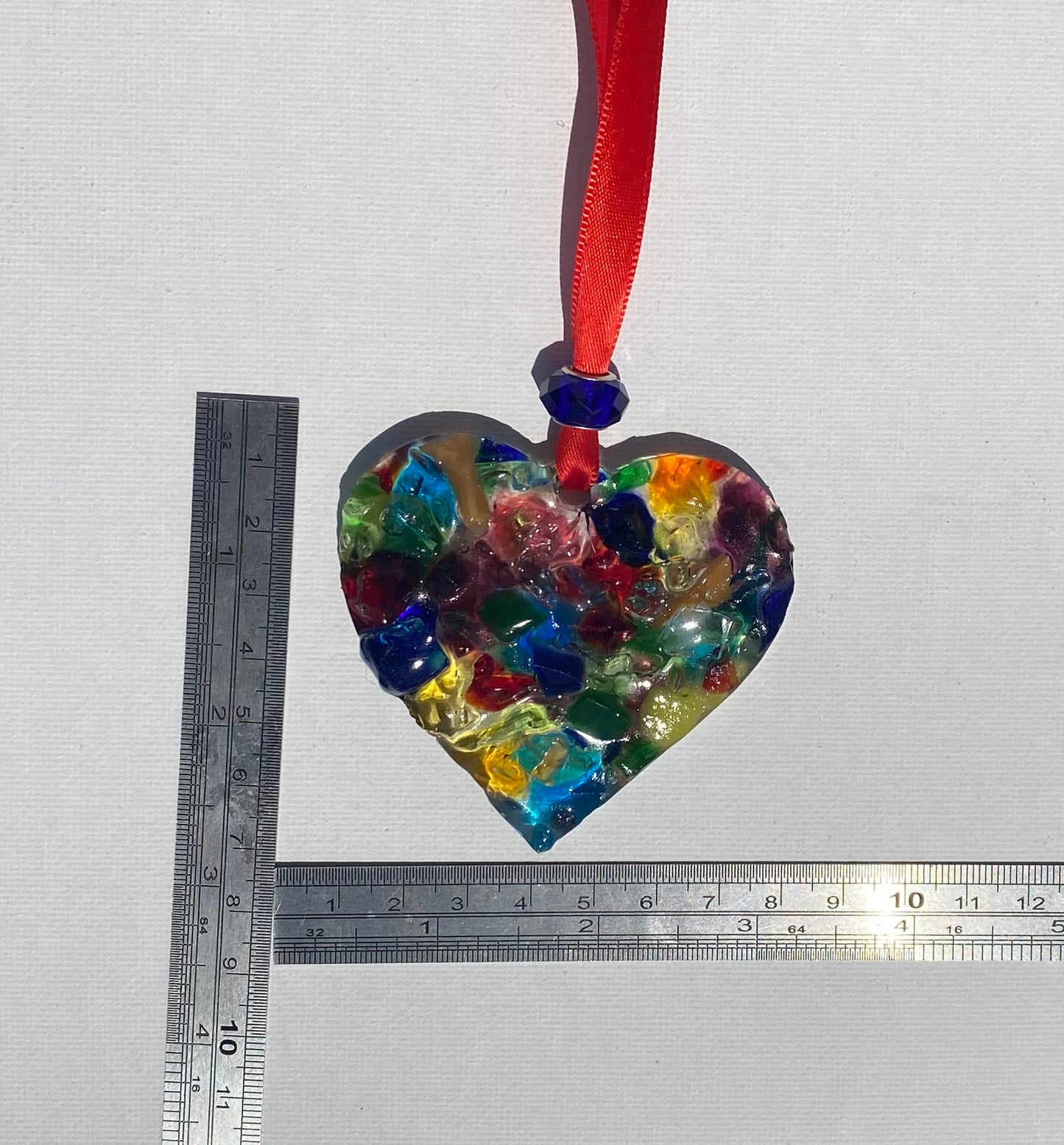 Spectrum of Color Perfectly Imperfect Heart Ornament