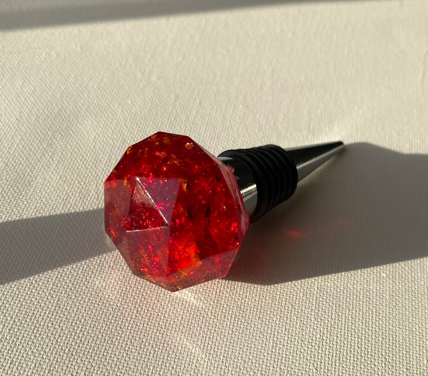 Ruby Red Bottle Stopper - Medium