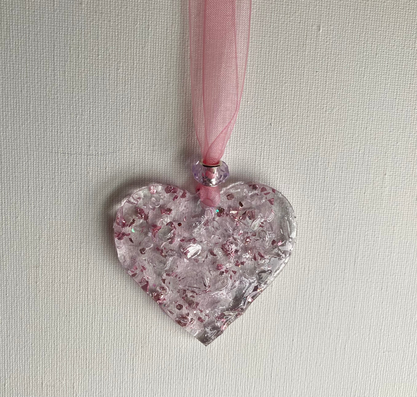 Princess Pink Perfectly Imperfect Heart with Heart Ornament