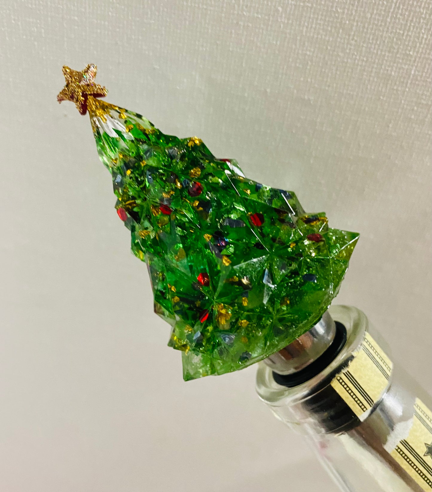 Christmas Tree Bottle Stopper - Holiday Gift