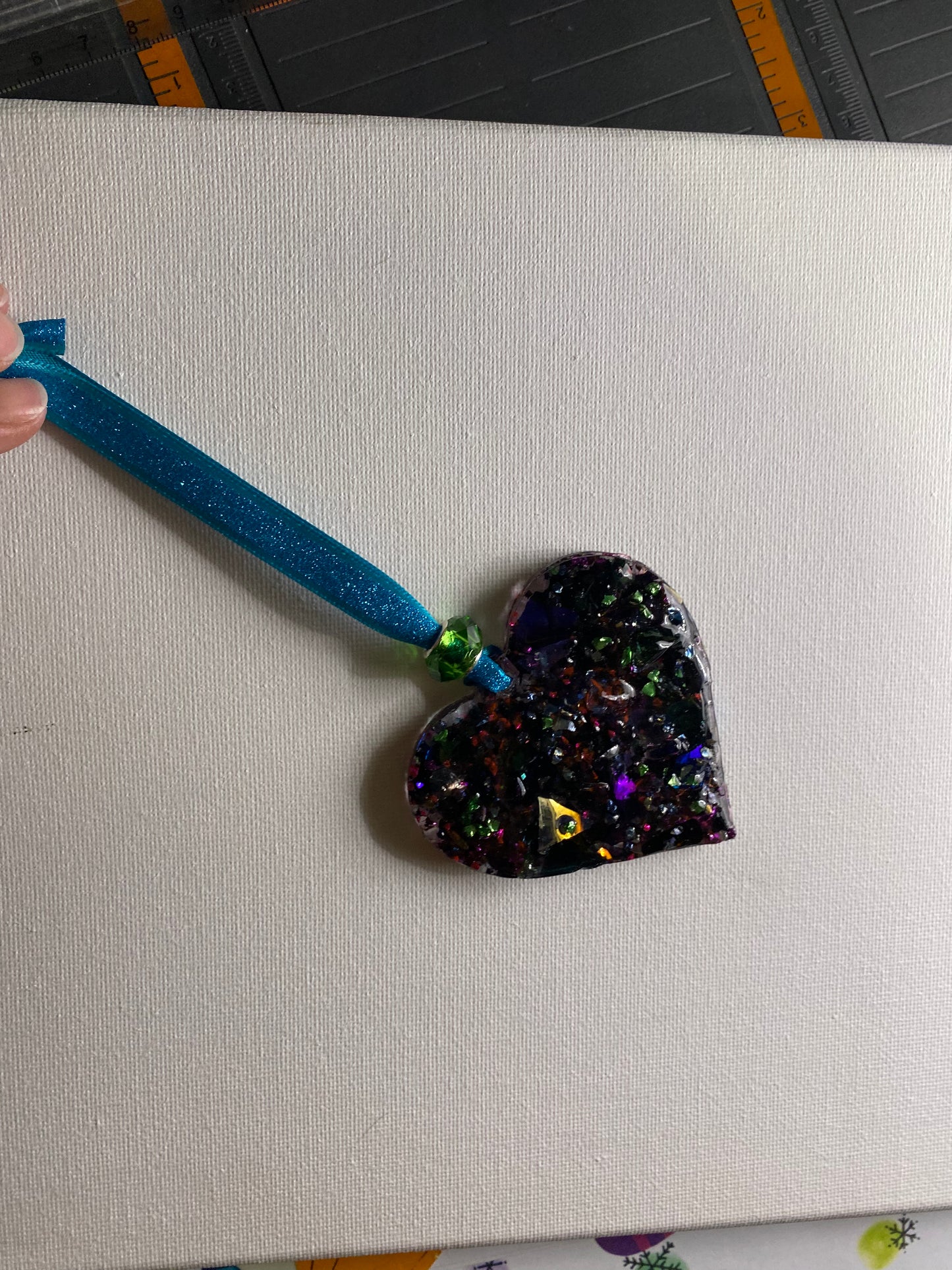 Dark Unicorn Perfectly Imperfect Heart Ornament