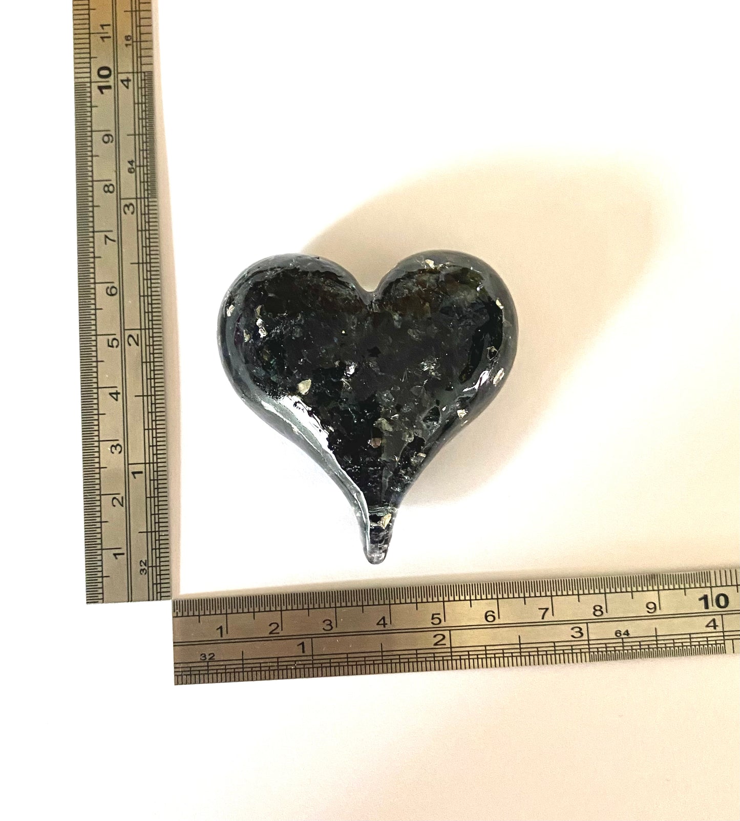 Shades of Gray Perfectly Imperfect Heart Paperweight - Small