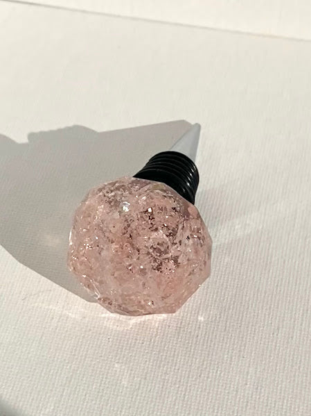 Baby Pink Wine Bottle Topper - Small