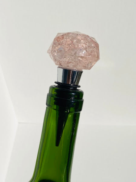 Baby Pink Wine Bottle Topper - Small