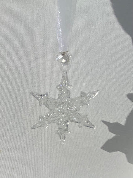 Pure Ice Snowflake Christmas Ornament