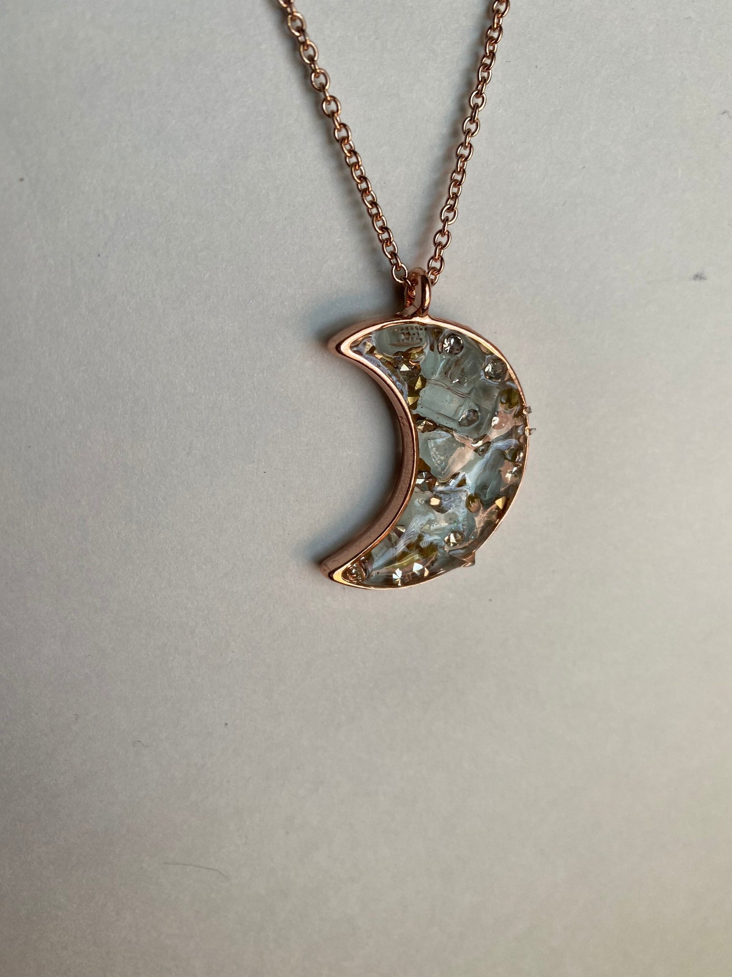 Crystal Clear Mystic Moon Necklace