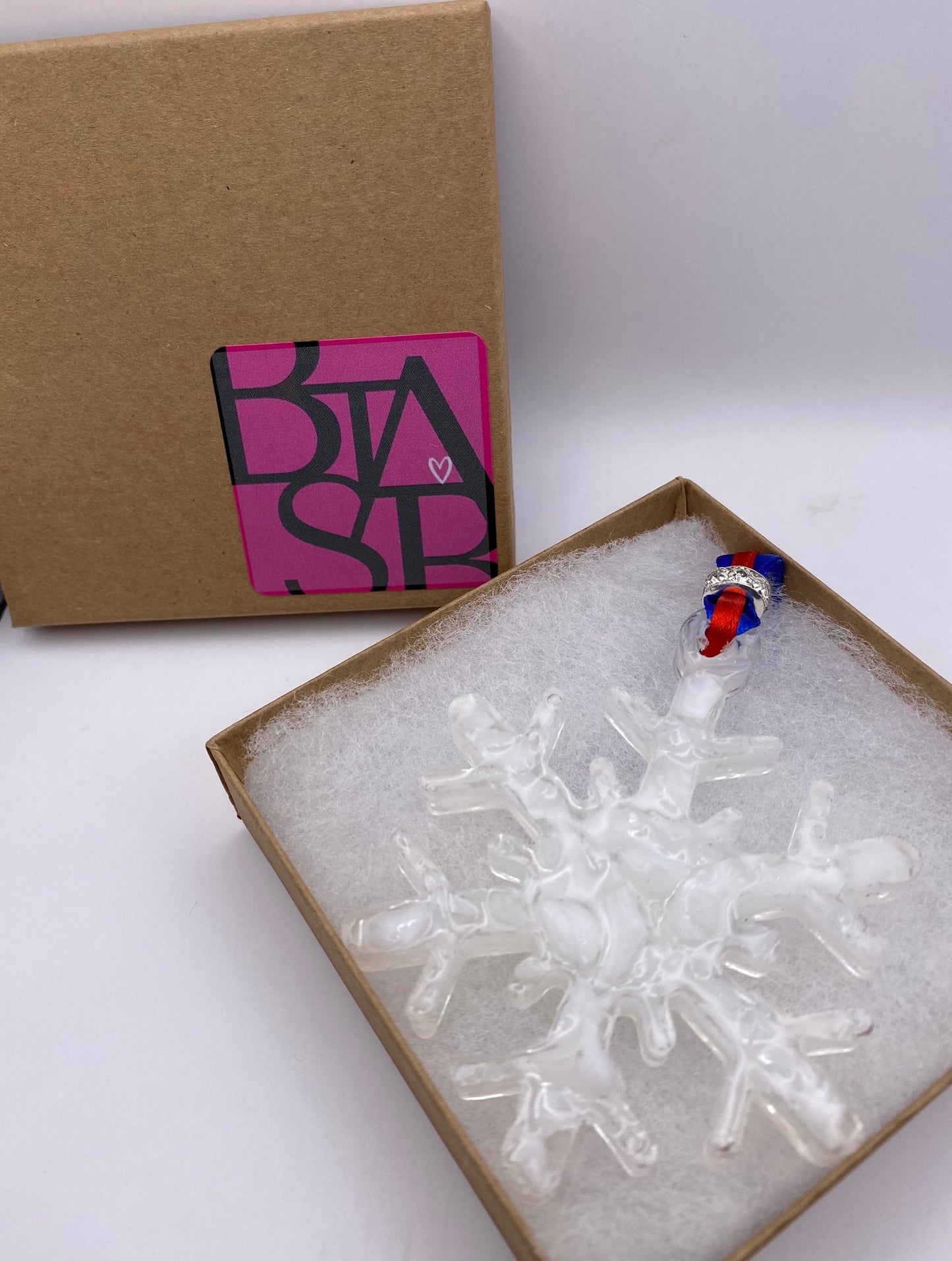 Patriotic Snowflake Christmas Ornament